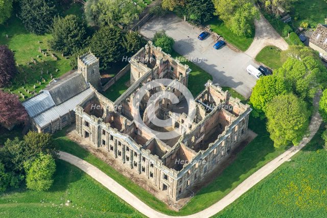 The roofless ruin of Sutton Scarsdale Hall, Derbyshire, 2025. Creator: Robyn Andrews.