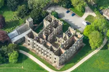 The roofless ruin of Sutton Scarsdale Hall, Derbyshire, 2025. Creator: Robyn Andrews