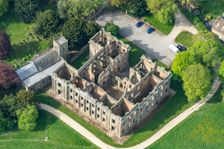 The roofless ruin of Sutton Scarsdale Hall, Derbyshire, 2025. Creator: Robyn Andrews
