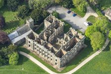 The roofless ruin of Sutton Scarsdale Hall, Derbyshire, 2025. Creator: Robyn Andrews