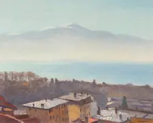 The roofs of Ouchy and Lake Geneva, 1936. Creator: Marquet, Pierre-Albert (1875-1947)
