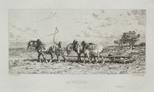 The Roller, 1868. Creator: Charles-Émile Jacque (French, 1813-1894)