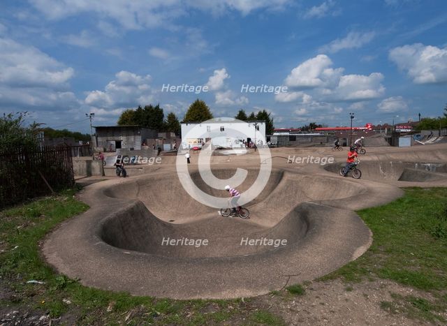 The Rom skatepark, Hornchurch, Havering, London, 2013. Creator: Simon Inglis.