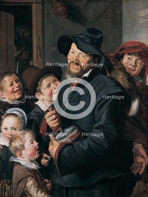 The Rommel-Pot Player. Artist: Hals, Frans I (1581-1666)