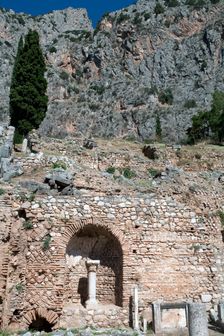 The Roman Agora in Delphi, Greece. Creator: Samuel Magal