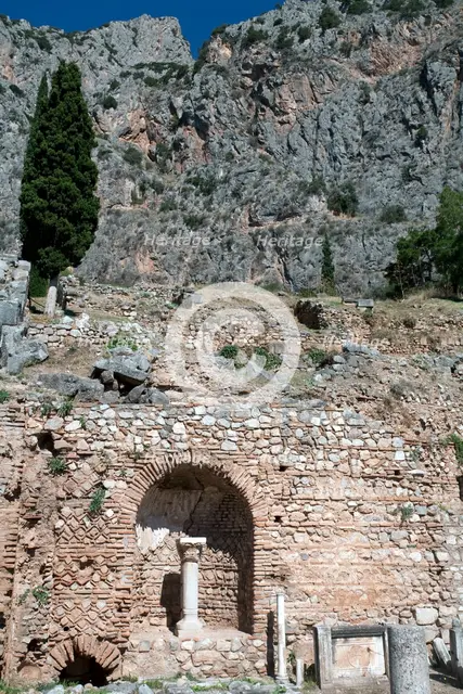 The Roman Agora in Delphi, Greece. Creator: Samuel Magal.
