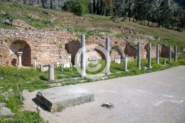 The Roman Agora in Delphi, Greece. Creator: Samuel Magal.