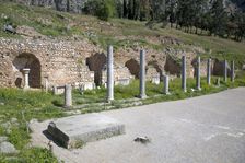 The Roman Agora in Delphi, Greece. Artist: Samuel Magal