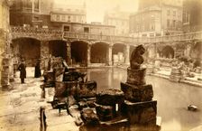 The Roman baths, Bath, 19th century. Creator: Unknown
