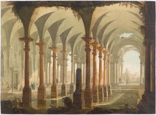 The Roman Baths, ca 1735. Creator: Joli, Antonio (1700-1777)