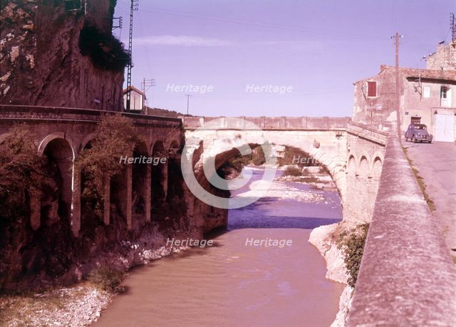 The Roman Bridge, Vaison-la-Romaine, France, c1955.  Creator: Arthur Charles Kirby Ware.