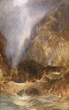 The Roman Bridge c1880-1900. Artist: Henry Clarence Whaite