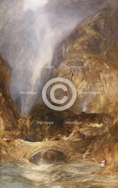 'The Roman Bridge', c1880-1900. Artist: Henry Clarence Whaite