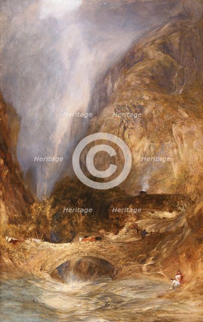 'The Roman Bridge', c1880-1900. Creator: Henry Clarence Whaite.