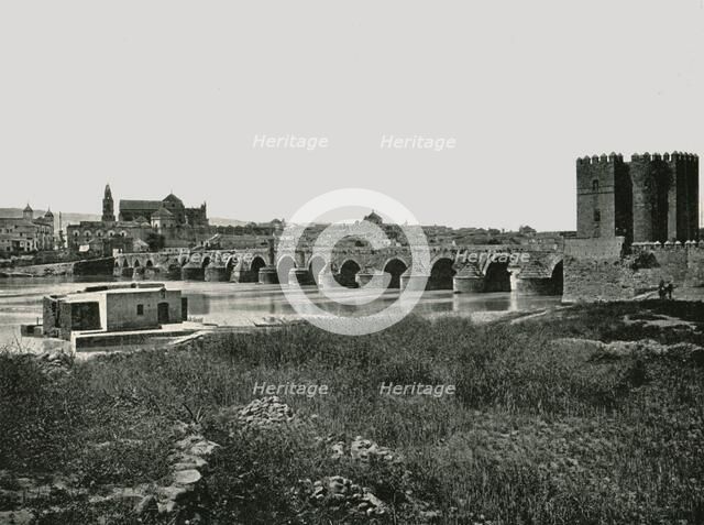 The Roman bridge, Cordoba, Spain, 1895. Creator: W & S Ltd.