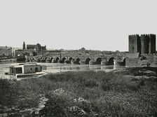 The Roman bridge, Cordoba, Spain, 1895. Creator: W & S Ltd