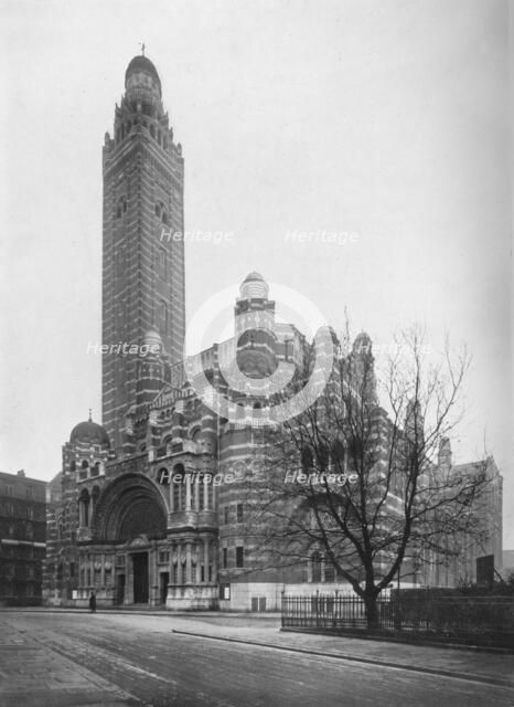 The Roman Catholic Cathedral at Westminster, London, 1911. Artist: Photochrom Co Ltd of London.