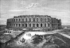 The Roman Coliseum of Thysdrus at El Djem, near Tunis, 1874. Creator: Unknown