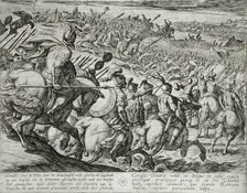 The Roman Commander Cerialis Attacks Near Trier, Publshed 1612. Creator: Antonio Tempesta