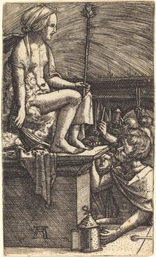 The Roman Courtesan (The Revenge of the Magician Virgil), c. 1520/1526. Creator: Albrecht Altdorfer