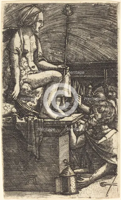 The Roman Courtesan (The Revenge of the Magician Virgil), c. 1520/1530. Creator: Albrecht Altdorfer.