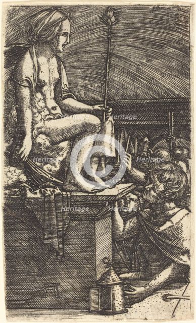 The Roman Courtesan (The Revenge of the Magician Virgil), c. 1520/1530. Creator: Albrecht Altdorfer.