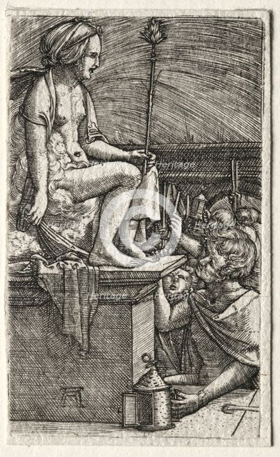 The Roman Courtesan or The Revenge of the Sorcerer Virgil, 1520-1526. Creator: Albrecht Altdorfer (German, c. 1480-1538).