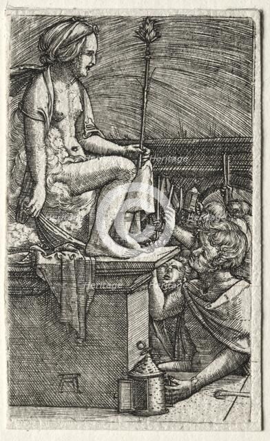 The Roman Courtesan or The Revenge of the Sorcerer Virgil, 1520-1526. Creator: Albrecht Altdorfer (German, c. 1480-1538).