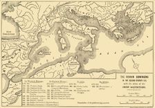 The Roman Dominions in the Second Century B.C. with the dates of the Chief Acquistions 1890. Creator: Unknown