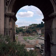 The Roman forum and Arch of Septimus Severus, 3rd century