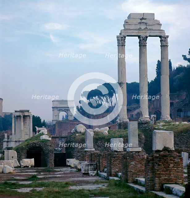 The Roman forum in the evening, 5th century BC. Artist: Unknown