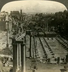 The Roman Forum, southeast from the Capitol, Rome, Italy c1909. Creator: Unknown
