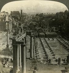 The Roman Forum, southeast from the Capitol, Rome, Italy c1909. Creator: Unknown