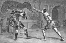 'The Roman Gladiatorial Games at the Italian Exhibition, Earls Court 1888. Creator: Percy Macquoid