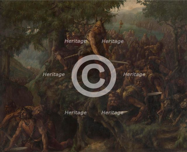 The Roman Invasion of Gaul, 1894. Creator: De Kesel, Karel (1849-1922).