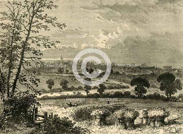 'The Roman Road, Tufnell Park, in 1838', (c1876). Creator: Unknown.