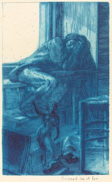 The Roman Studio (L'Atelier de Rome), 1885. Creator: Paul Albert Besnard