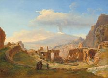 The Roman Theater at Taormina, 1828. Creator: Louise-Joséphine Sarazin de Belmont