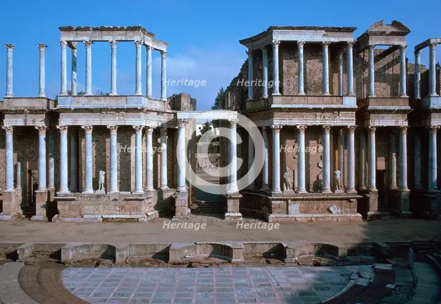 The Roman Theatre at Merida. Artist: Unknown