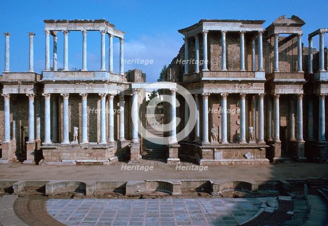 The Roman Theatre at Merida. Artist: Unknown