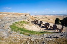 The Roman theatre in Clunia, Spain, 2007. Creator: Samuel Magal