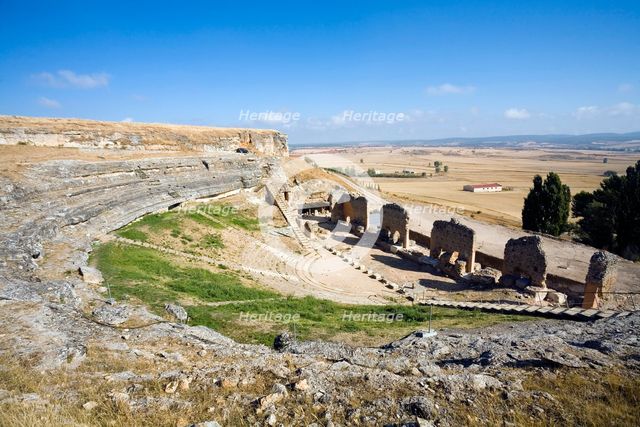 The Roman theatre in Clunia, Spain, 2007. Creator: Samuel Magal.