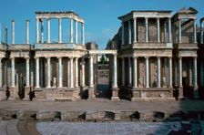The Roman theatre in Merida, Spain, 1st century BC
