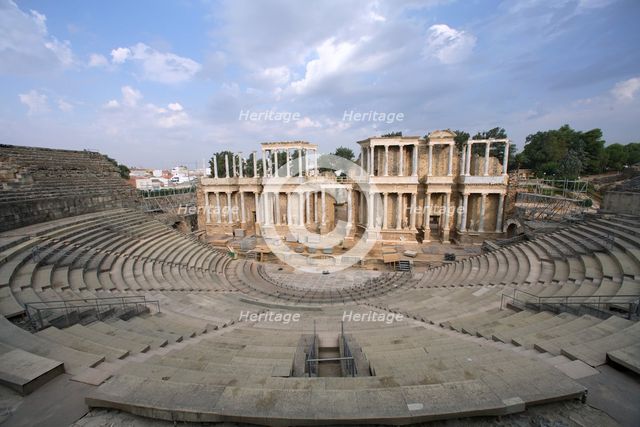 The Roman theatre in Merida, Spain, 2007. Creator: Samuel Magal.
