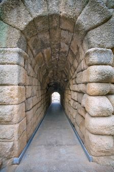 The Roman theatre in Merida, Spain, 2007 Creator: Samuel Magal
