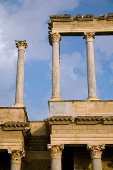 The Roman theatre in Merida, Spain, 2007 Creator: Samuel Magal