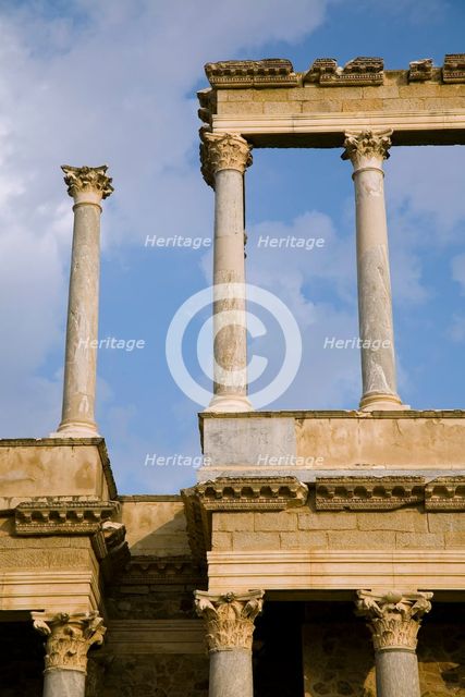 The Roman theatre in Merida, Spain, 2007 Creator: Samuel Magal.