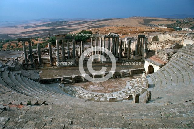 The Roman theatre of Dougga, 2nd century. Artist: Unknown
