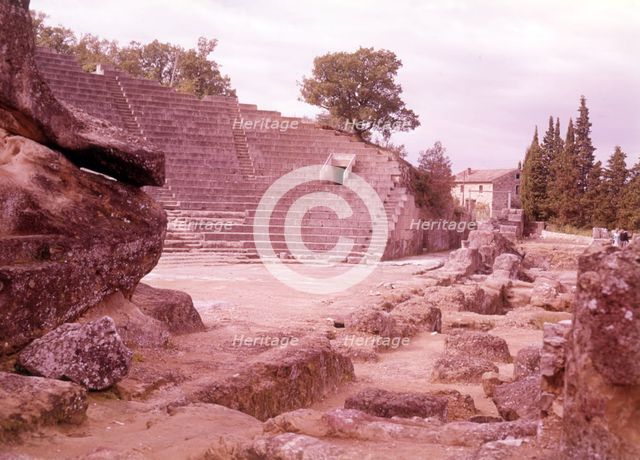 The Roman Theatre, Vaison-la-Romaine, France, c1955.  Creator: Arthur Charles Kirby Ware.