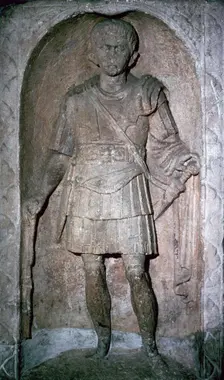 The Roman tombstone of Marcus Favonius Facilis, 1st century BC